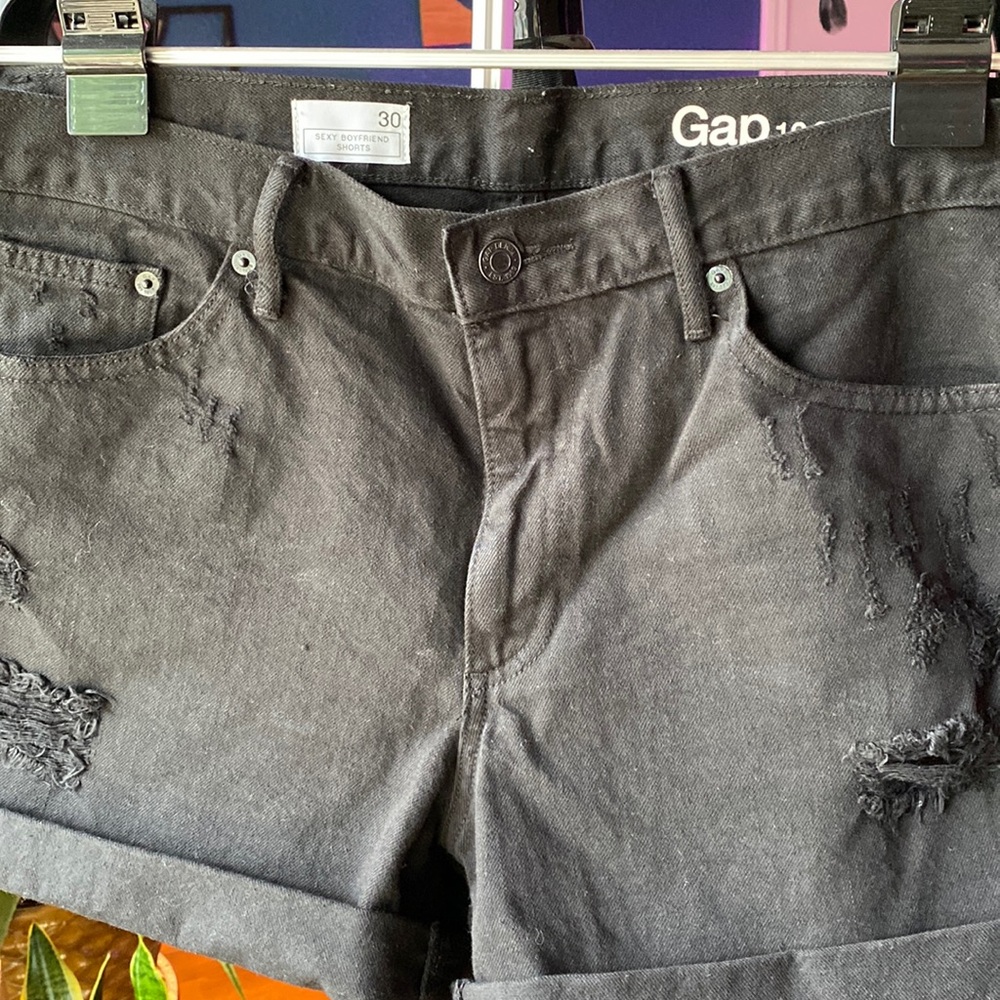 GAP Black Denim Shorts